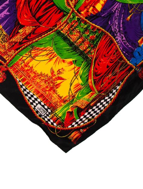 versace silk scarf black|gianni versace silk scarf.